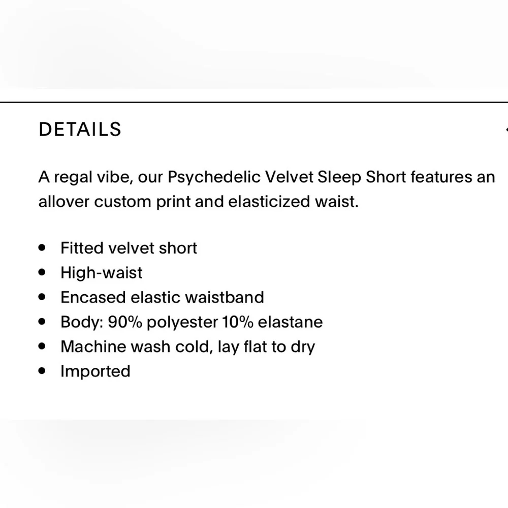 Savage X Fenty Psychedelic Velvet Sleep Short - Orange Floral - Picture 11 of 11